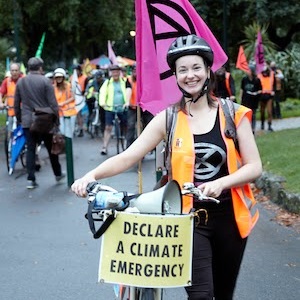 Photo of a rebel with a bike